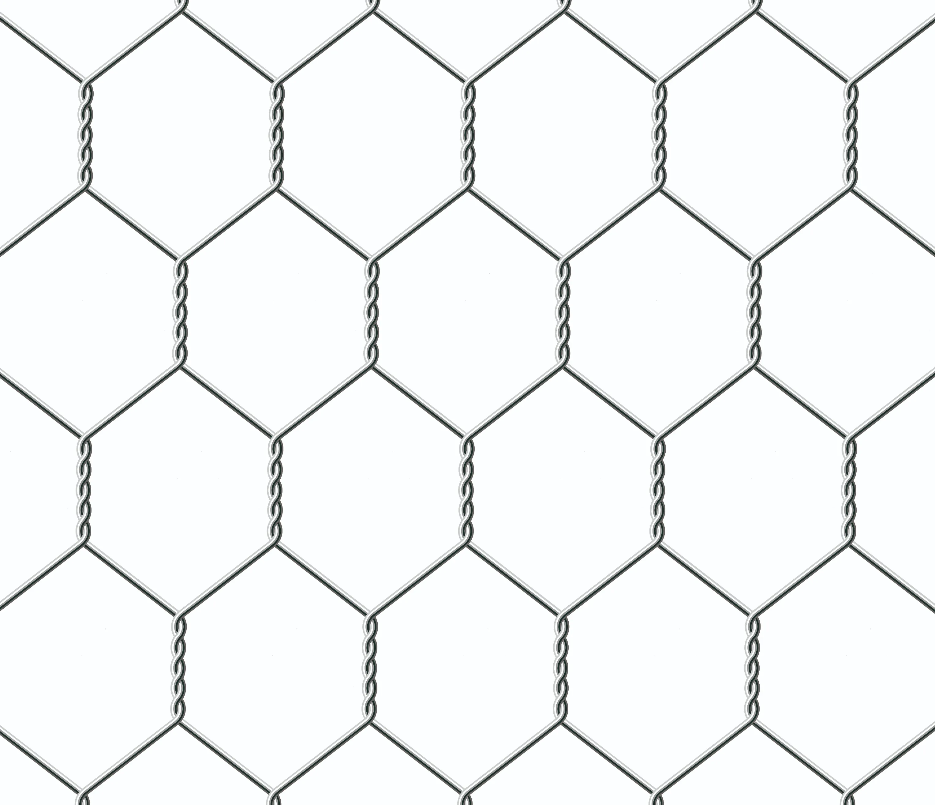 Imagen Tejido Hexagonal Hr. Galvanizado (Antes De Enhebrar)